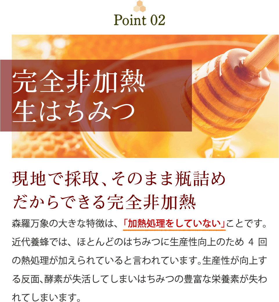 完全非加熱生はちみつ